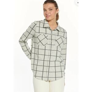 Thread & Supply Lewis Soft Luxe Plaid Button Up Shirt Women's Large